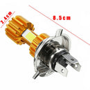 H4 Motorcycle 10W LED 3 COB Motorcycle Headlight Bulb 500LM Hi/Lo Beam Li 3C