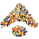 1000 Mixed FLUFFY Felt Pom poms Ball Assorted Colors Craft DIY snow balls  3c-LJ