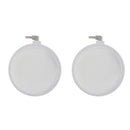 2pcs White Aquarium Air Stone Round Bubble Diffuser for Oxygenation in