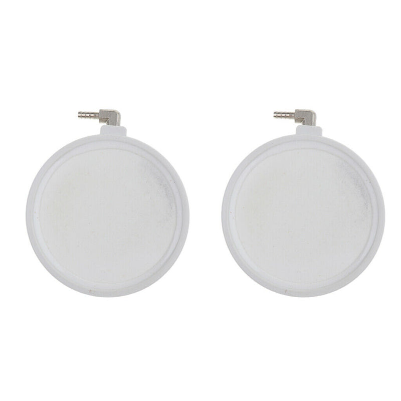 2pcs White Aquarium Air Stone Round Bubble Diffuser for Oxygenation in