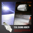 One Pair T20 15SMD 2835 LED Car Truck Turn Signal Lights Tail Lamp Bulb