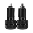 2pcs 22mm Motorcycle Anti Vibration Handlebar Ends Grip Caps Plugs (Black)