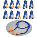 10pc Soft Silicone Cord Ear Plugs Reusable Anti Noise Snore Earplugs Great Sleep
