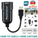 HDMI to USB 3.0 Video Capture Card 4K 1080P 60fps Record For Live Streaming