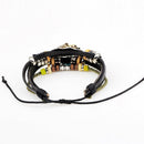 Unisex Men Women European Fashion Handmade Alloy Bead Multi Bracelet A