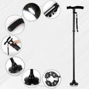 Aluminum Alloy Adjustable  Folding Sticks Lightweight Crutches for Seniors