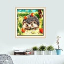 5D Diamond DIY Hedgehog Painting Cross Stitch Needlework Craft Decor