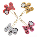4pcs Full Drill Special Shaped Diamond Painting Horse Shape Keyring Craft