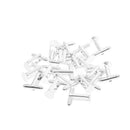 20x 10 pairs Silverwhite French Cuff Links Blanks-8mm Glue Pads DIY Findings