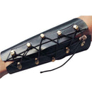 Archery Cow Leather Protective Arm Shield Wrist Arm Arrow Recurve Bow Black