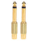 1pc 6.35mm 1/4in Mono Male Jack to RCA Female Plug Audio Adapter Connector