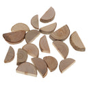 50x Rustic Half Round Cut Wood Log Slice for Wedding Table Decoration Craft