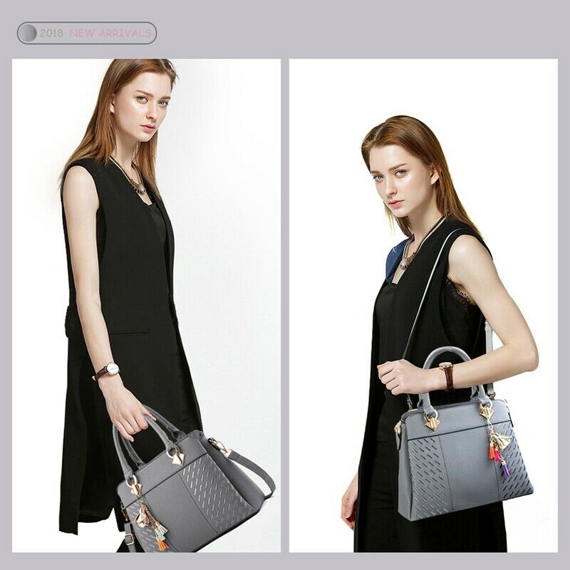 Womens Handbags And Purses Fashion Top Handle Satchel Tote Pu Leather Shoul T4J8