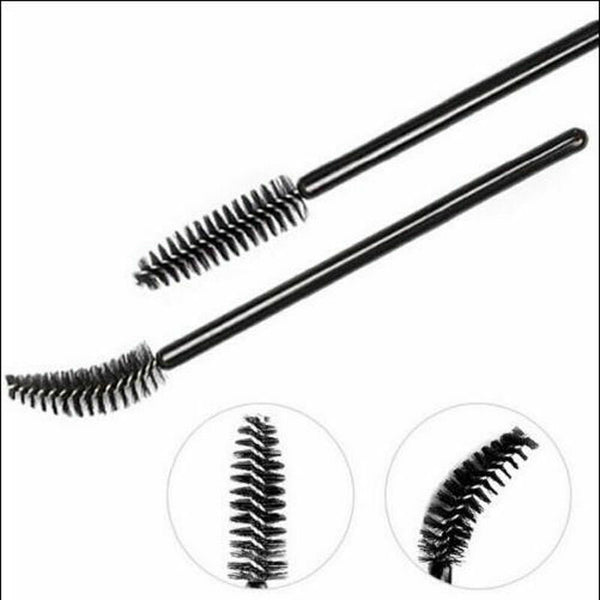 50Pcs Makeup Disposable Rotate Eyelash Brow Oblique Design Brush Cosmetic Tools