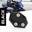 New Black Foot Kickstand Enlarger Pad Plate For Yamaha TMAX XP 530 Scooter
