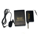 Wireless FM Transmitter Receiver Lavalier Lapel Clip Microphone Mic System