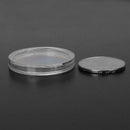 100PCS Clear Round Plastic Coin Capsule Container Storage Box Holder Case 27mm