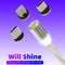 LED Flowing Magnetic Charger Cable Light Up Candy Moving Shining Charger Ph Q8P5