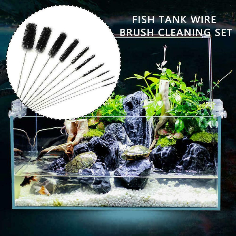 10PCS/SET Household Fish Tank Aquarium Bottle Tube Nylon 3 1 Brush in H2Y4