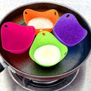 Creative Mini Silicone Egg Steamer Egg Cooker Home Anti-scald Kitchen Tray J0D2
