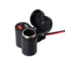 2 In 1 Motorcycle Car Boat 12V Usb Power Port Charging Socket Cigarette-Lig