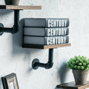 Industrial Decorative Wall Shelf Iron Floating Shelf Partition Board Hangin