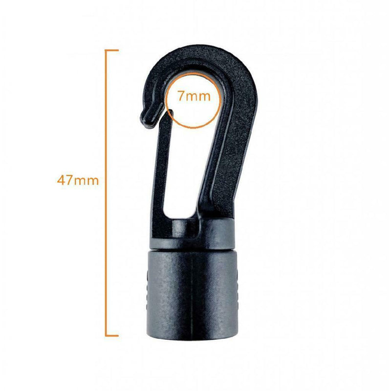 Replacement Bungee Shock Cord Hook for 1/4 inch and 3/16 inch Rope Terminal Ends