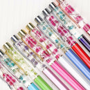 1PC Dried Flower Ballpoint Pen Rollerball Pen Writing Stationery School Supplies
