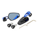 Universal Motorbike Motorcycle Scooter Handle Bar Rearview Side Mirror Aluminum