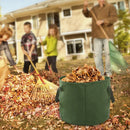 Portable Canvas Yard Waste Bag Garden Lawn Leaf Bags Containers Outdoor Car
