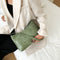 Alligator Pattern Women Shoulder Totes Bag Retro PU Clutch Handbag (Green)