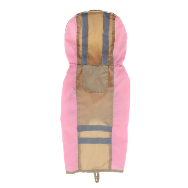 Pet Dog Waterproof Raincoat Jumper Clothes Puppy Cat Coat Winter Rain pink