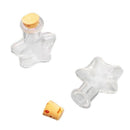 5 pcs Glass Vials Mini Bottle Cap Jewelry Transparent 27x20mm D5V5