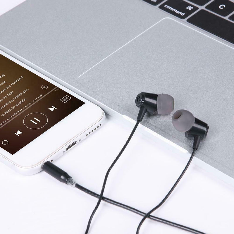 In-Ear Earphone Bass Sound Stereo Music 3.5mm Wired Noise Reduction Sport Earbud