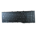 Spanish Layout Replacement Laptop Keyboard Glossy Black Frame for Fujitsu