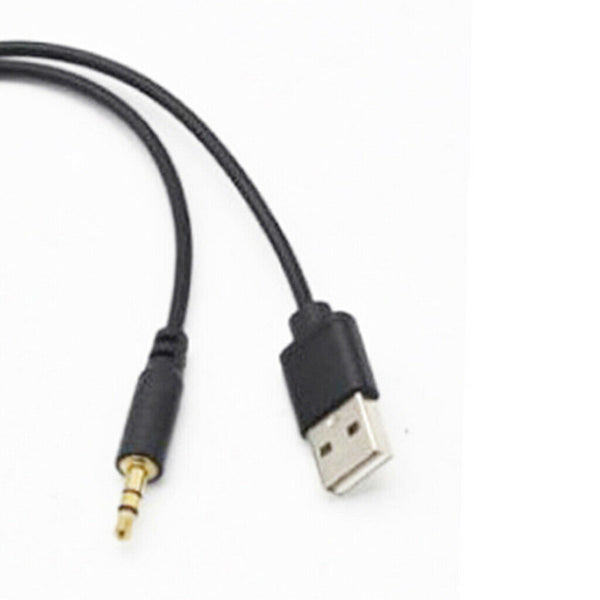 Bluetooth 4.0 Audio Adapter 3.5mm & USB Port Cord Wire Car Kit for BMW