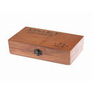 70pcs Alphabet Letter Number Wood Rubber Stamps Set Wooden Box Multi-purpo QOS