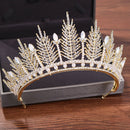 Bride Korean Rhinestone Headband Simple Crystal Big Crown Princess Hair Acc