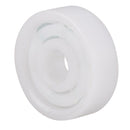 1 x 626 deep groove ball bearing plastic glass 6 * 19 * 6mm, white K7M2