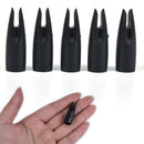 30PCS 8mm Archery Arrow Nocks Plastic Tails For Wood Bamboo Shaft Bow & HuntinTE