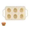 6 Cup Silicone Mold Pan Non-Stick Tray Muffin Cupcake Dessert Pastry Bake Mould