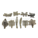 10pcs Retro Alloy Metal Single  Alligator Hair Clips Barrette for Bow DIY