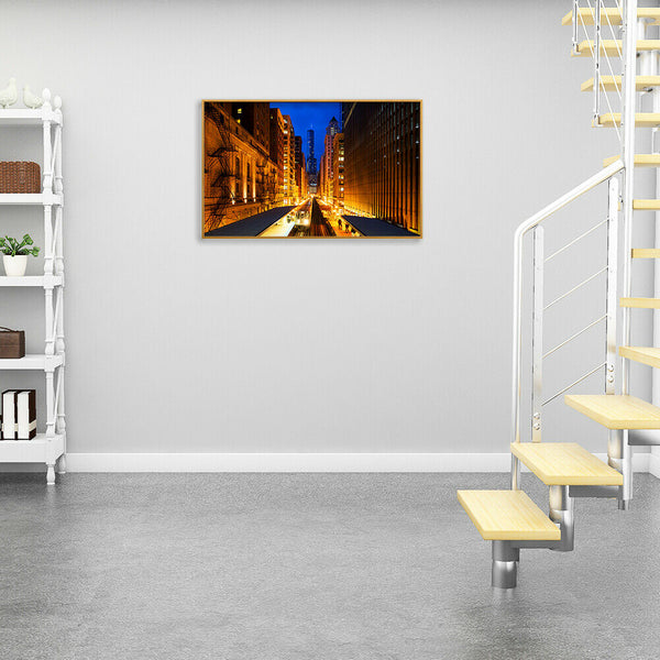 75 X 50cm 1000 Pieces Paper Jigsaw Puzzles Lighting Street Assembling Craft