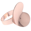 1X Metel Heart Pallet Holder Adhesive Glue Ring Eyelash Extension Tattoo Pigme3C