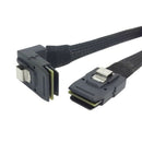 SFF-8087 Mini SAS 4i 36 Pin to 36 Pin 90 Degree Right Angled Cable 100cm