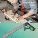 45 / 90 Degree Combination Square Angle Ruler Protractor Measuring Tools A