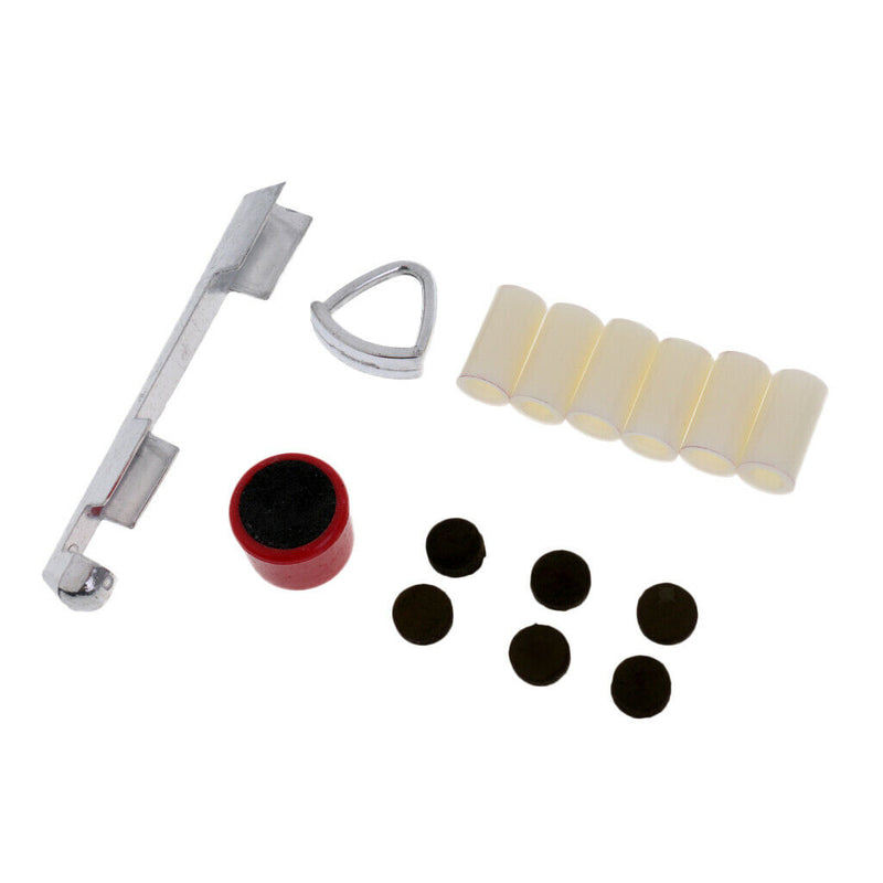 1 Set Billiard Snooker Pool Cue Repair Kit Clamp Tips Ferrules Scuffer Clamp