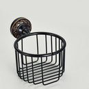 Modern Black Wall-Mounted Bathtub Hardware Set Luxury Clothes Hook Toilet P