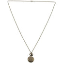 Round Quartz Pocket Watch Bronze Necklace Saudi number Hollow Flower O6E4