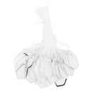 500pcs Price tags with strings Hanging Rings Jewelry Sale Display - White a